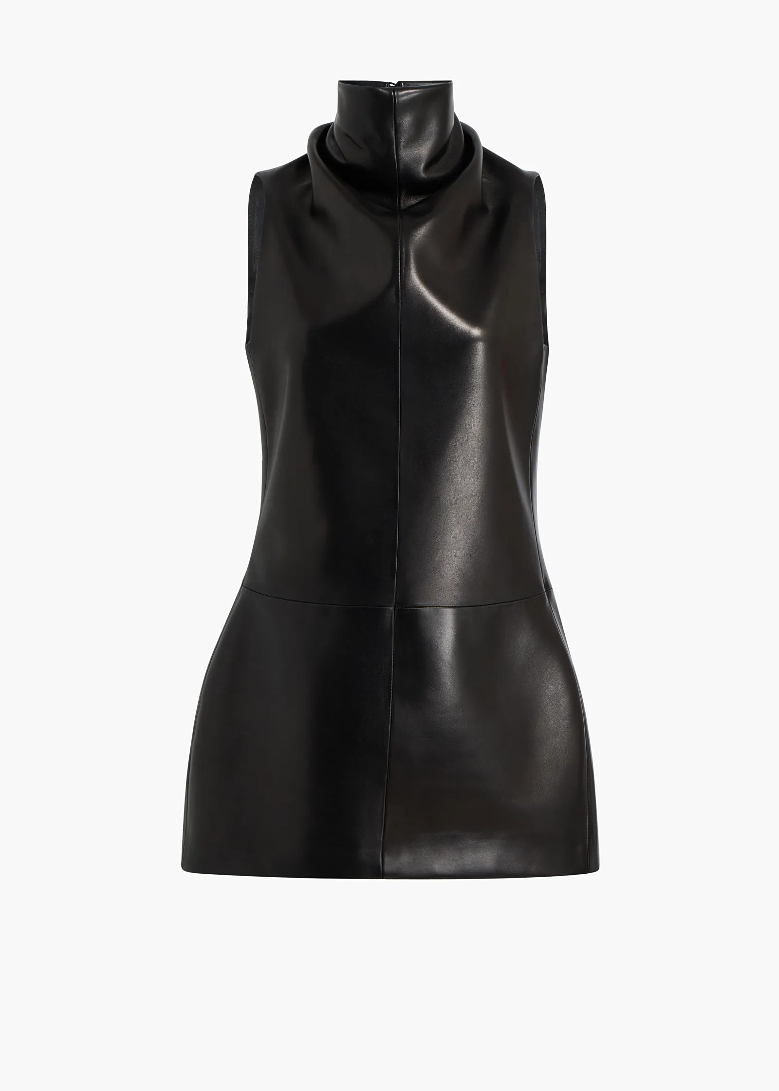 Khaite Dresses|Leather-Daria Dress in Black Leather