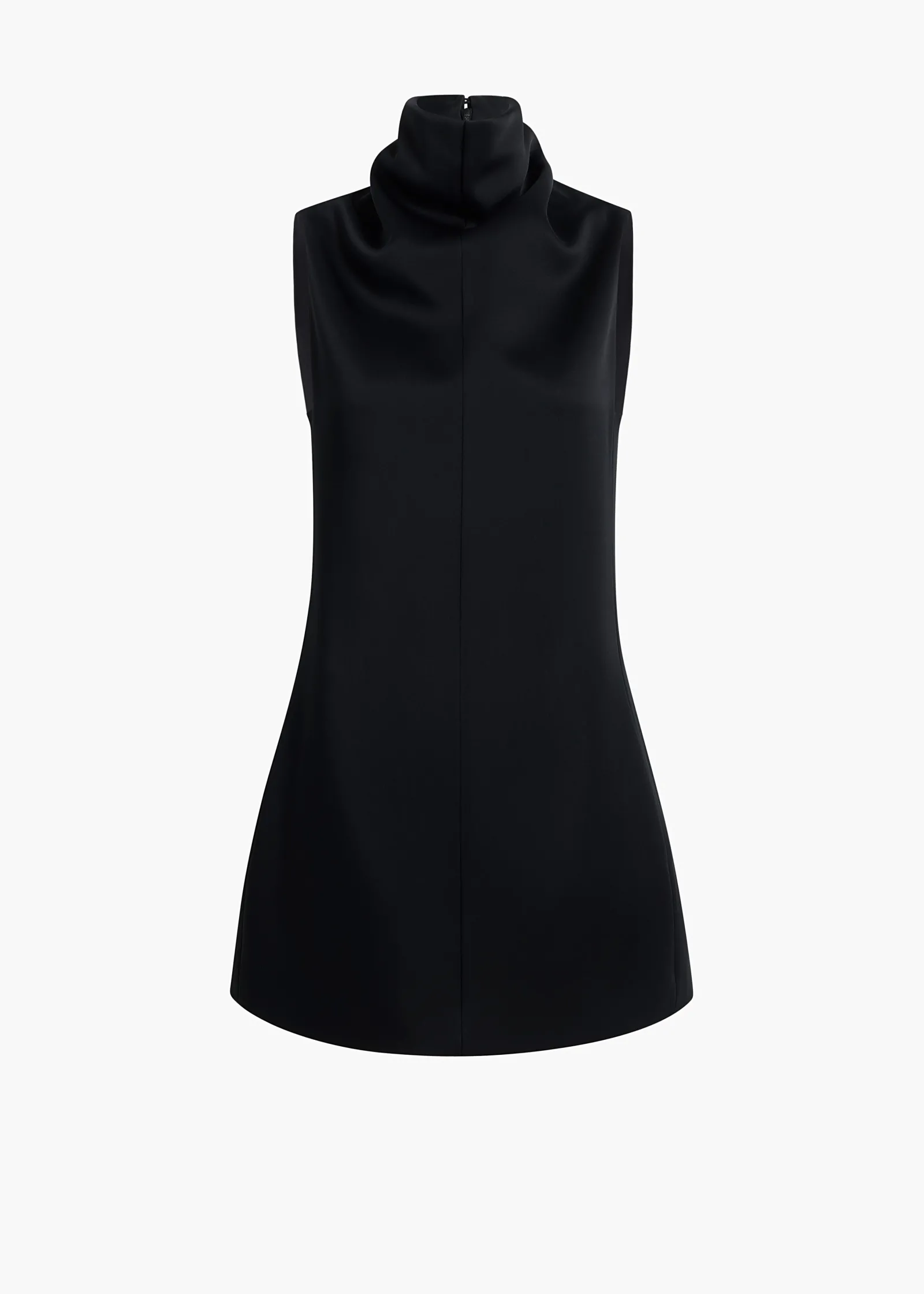Khaite Leather|Dresses-Daria Dress in Black Satin