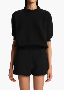 Khaite Knitwear-Davin Sweater in Black