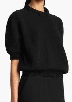 Khaite Knitwear-Davin Sweater in Black