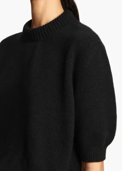Khaite Knitwear-Davin Sweater in Black