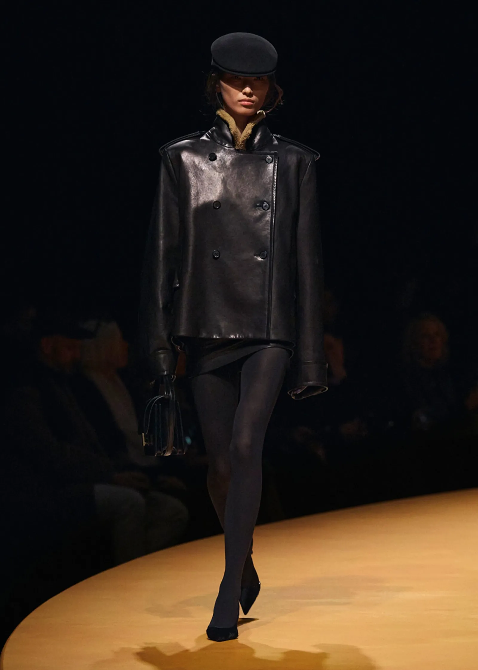 Khaite Leather|Outerwear & Coats-Dean Jacket in Black Leather with Shearling