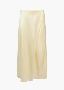 Khaite Skirts & Shorts-Demi Skirt in Pale Yellow
