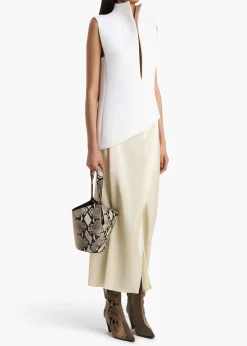 Khaite Skirts & Shorts-Demi Skirt in Pale Yellow