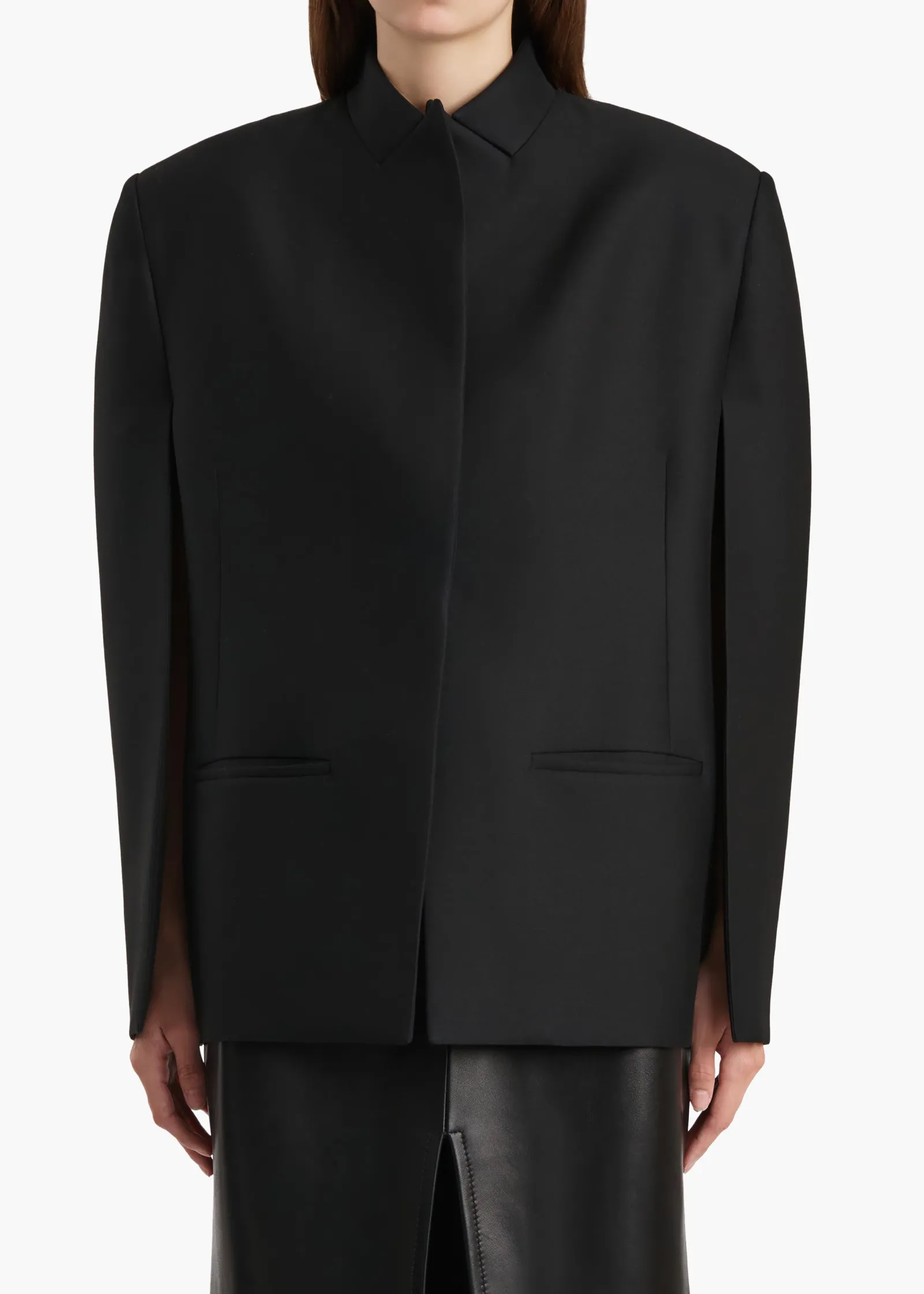 Khaite Leather|Jackets-Dolso Jacket in Black