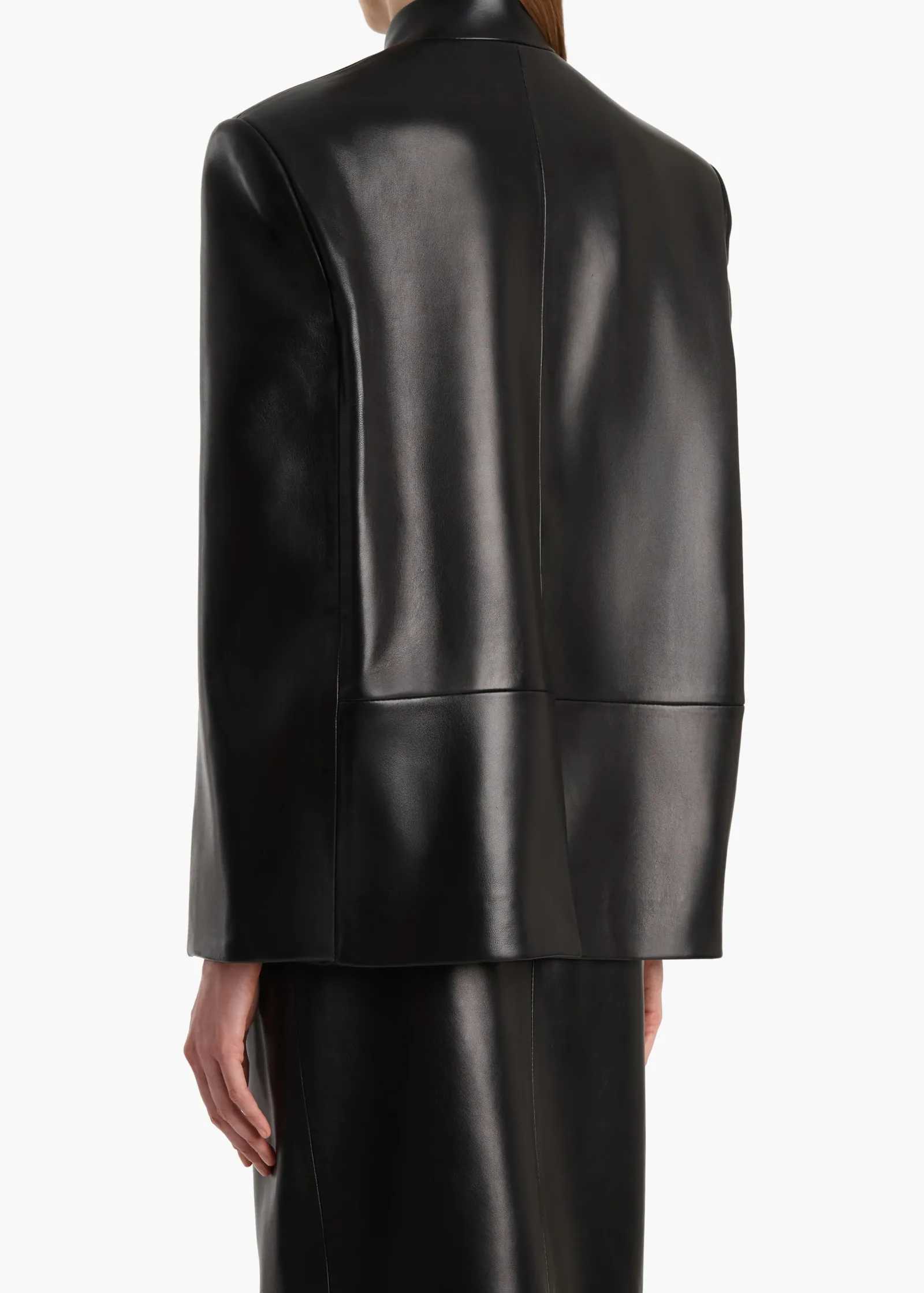 Khaite Leather|Jackets-Dolso Jacket in Black Leather