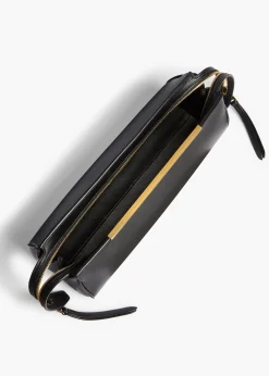 Khaite Evening-Donna Evening Clutch in Black Leather