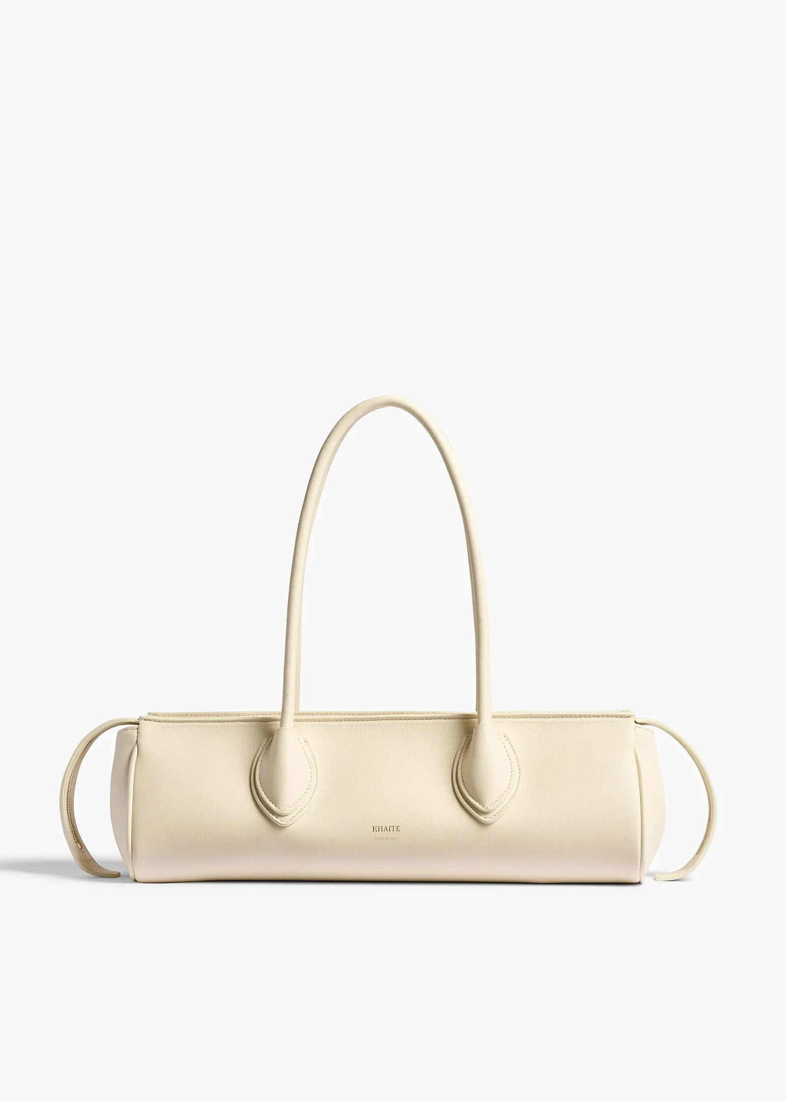 Khaite Shoulder Bags-Donna Shoulder Bag in Cream Leather