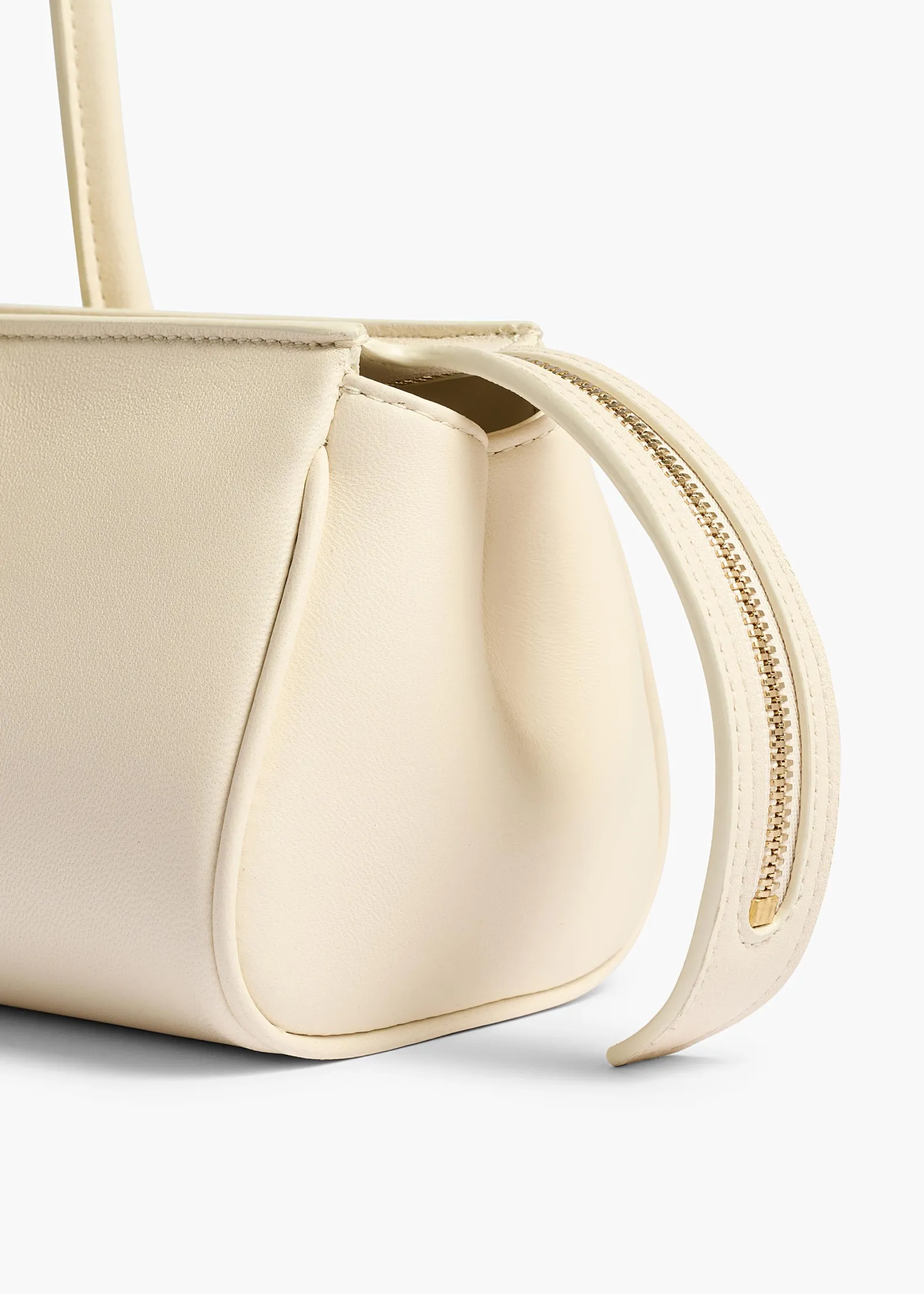 Khaite Shoulder Bags-Donna Shoulder Bag in Cream Leather