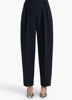 Khaite Pants-Dugan Pant in Dark Navy