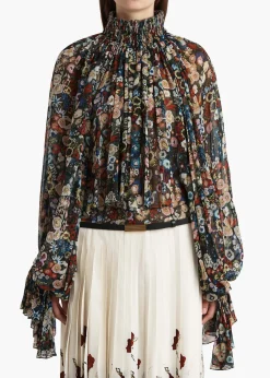 Khaite Shirts & Tops-Durer Top in Black Multi