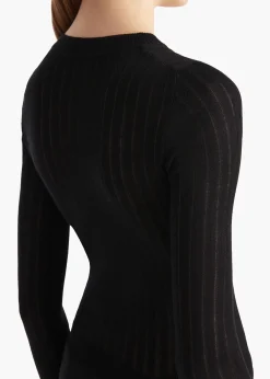 Khaite Shirts & Tops-Elm Top in Black