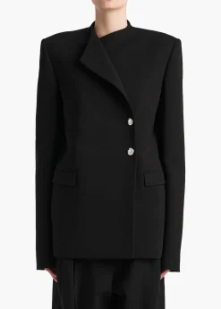 Khaite Leather|Jackets-Elona Jacket in Black
