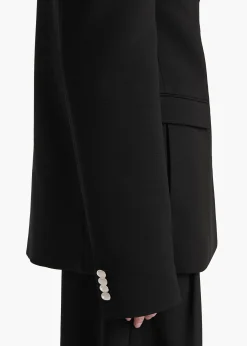 Khaite Leather|Jackets-Elona Jacket in Black
