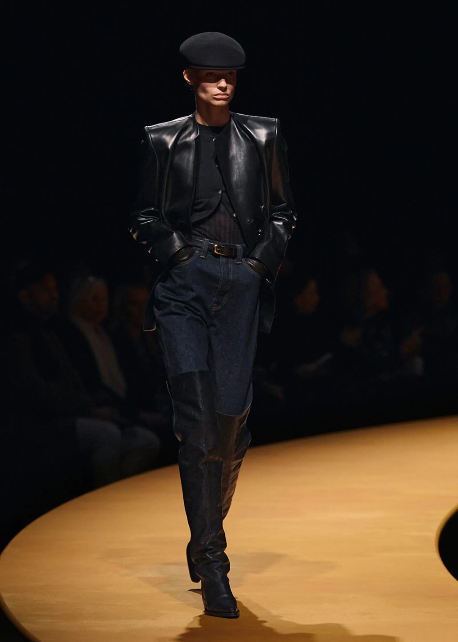 Khaite Leather|Jackets-Elona Jacket in Black Leather