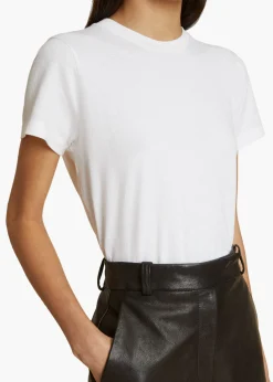 Khaite T-Shirts & Tanks-Emmylou T-Shirt in White