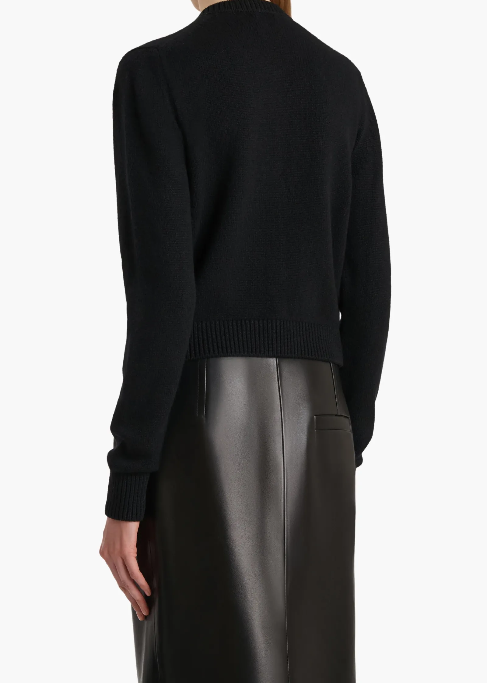 KHAITE Knitwear-Everheart Cardigan in Black