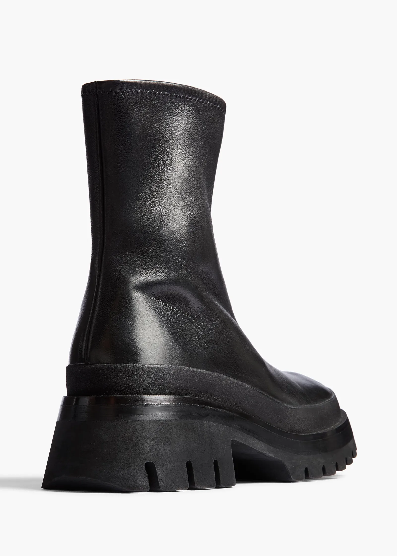 Khaite Boots-Fallon Boot in Black Leather