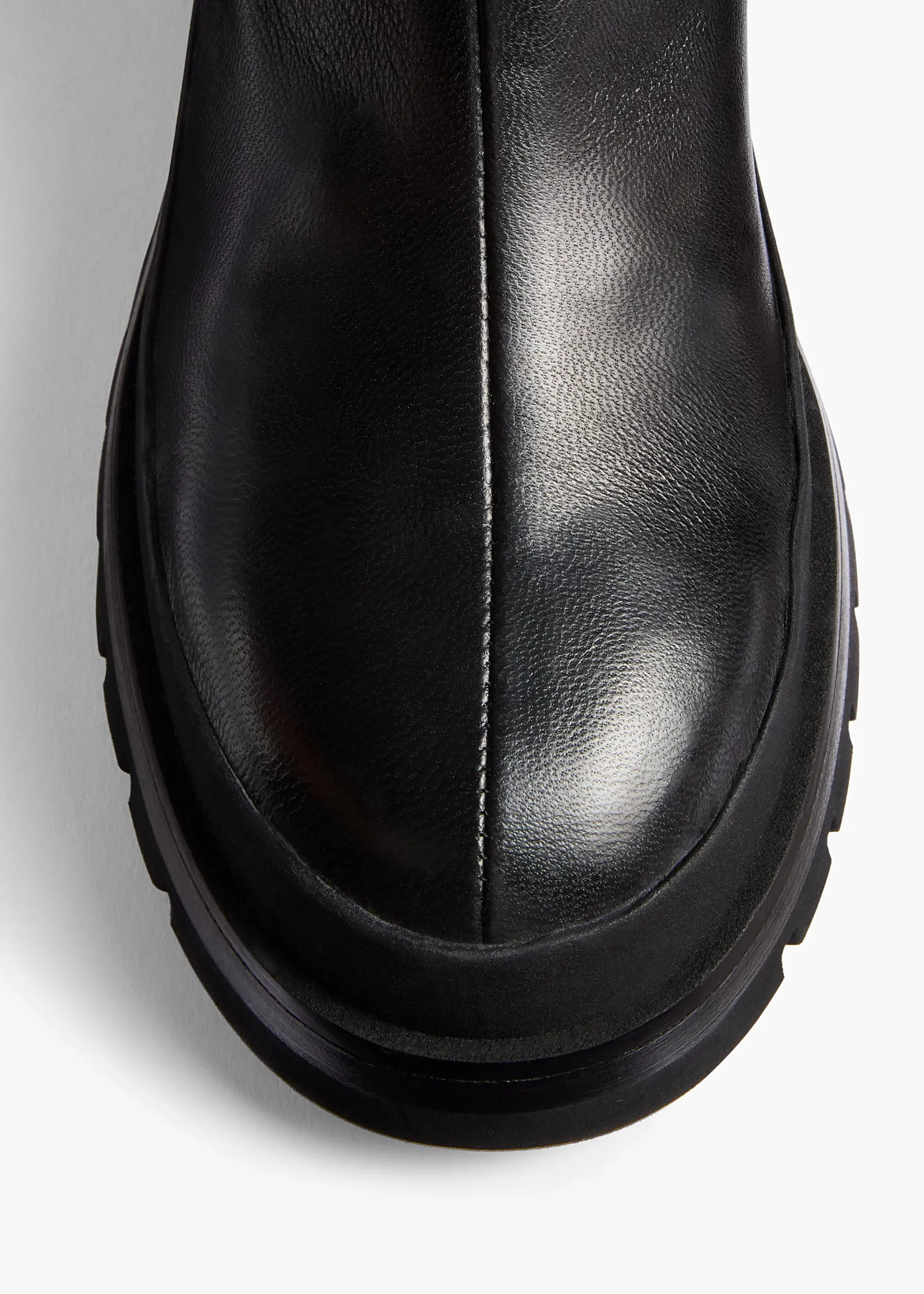 Khaite Boots-Fallon Boot in Black Leather