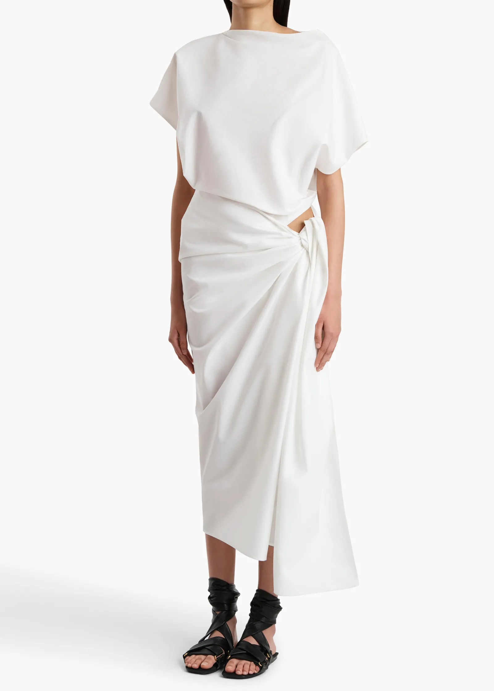 Khaite Dresses-Fray Dress in Chalk