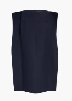 Khaite Skirts & Shorts-Gorgi Skirt in Dark Navy