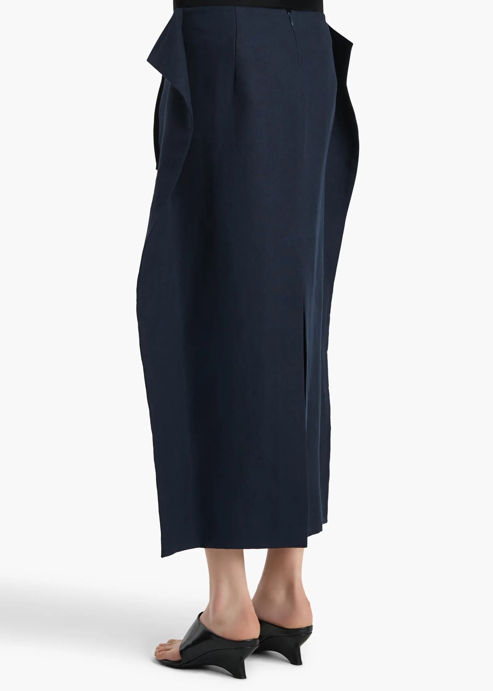 Khaite Skirts & Shorts-Gorgi Skirt in Dark Navy