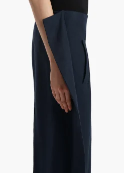 Khaite Skirts & Shorts-Gorgi Skirt in Dark Navy