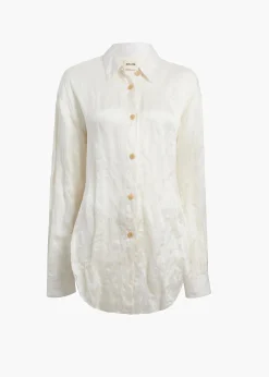 Khaite Shirts & Tops-Goya Top in Chalk
