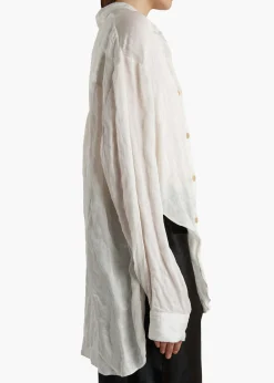 Khaite Shirts & Tops-Goya Top in Chalk