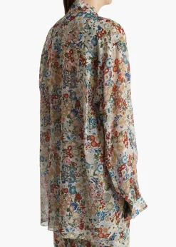 Khaite Shirts & Tops-Goya Top in Cream Multi