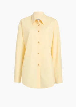 Khaite Shirts & Tops-Goya Top in Pale Yellow