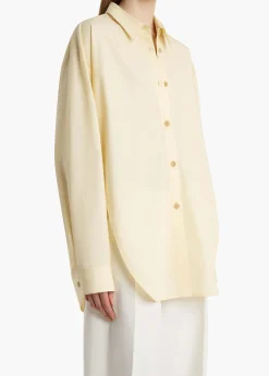 Khaite Shirts & Tops-Goya Top in Pale Yellow