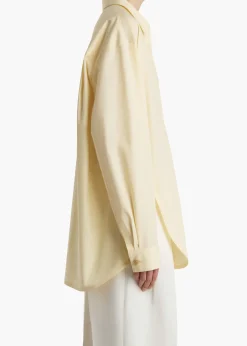 Khaite Shirts & Tops-Goya Top in Pale Yellow