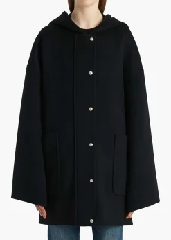 Khaite Outerwear & Coats-Hessner Coat in Black