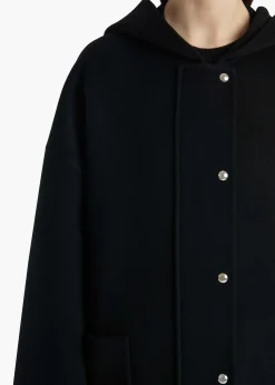 Khaite Outerwear & Coats-Hessner Coat in Black