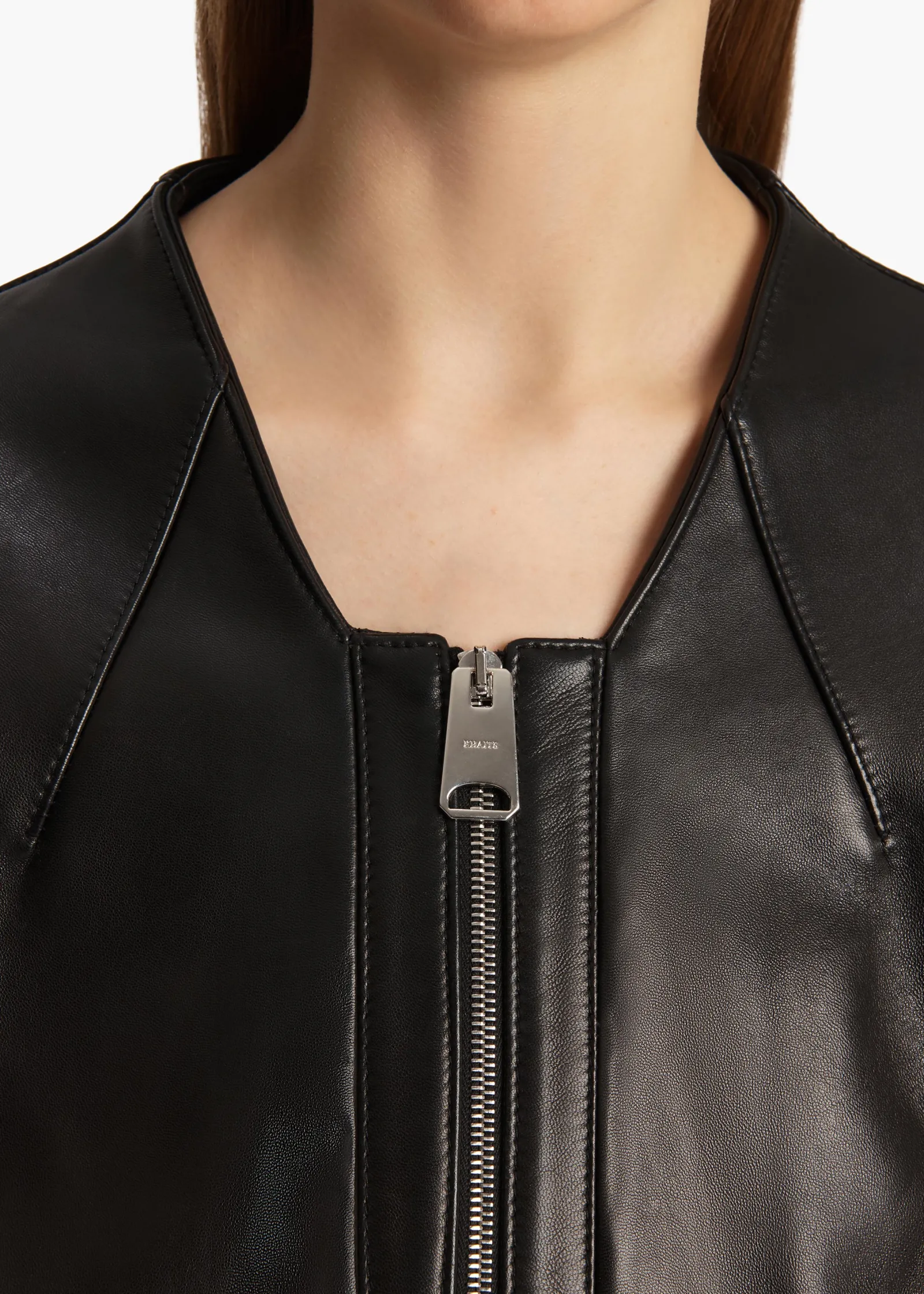 Khaite Leather|Outerwear & Coats-Hewit Jacket in Black Leather