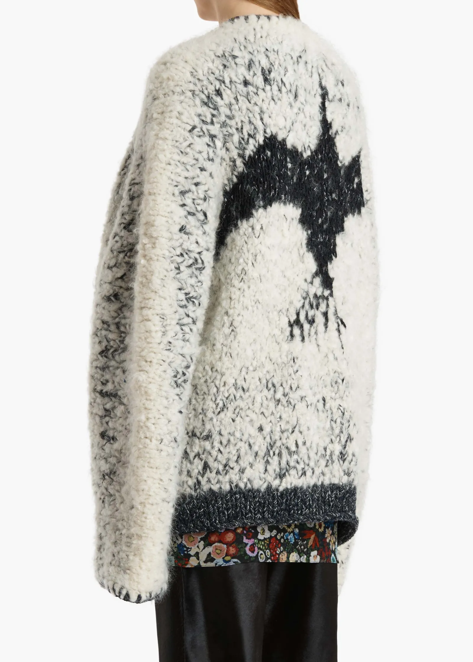 Khaite Knitwear-Jack Cardigan in Black and Glaze