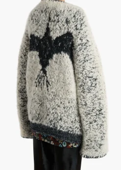 Khaite Knitwear-Jack Cardigan in Black and Glaze
