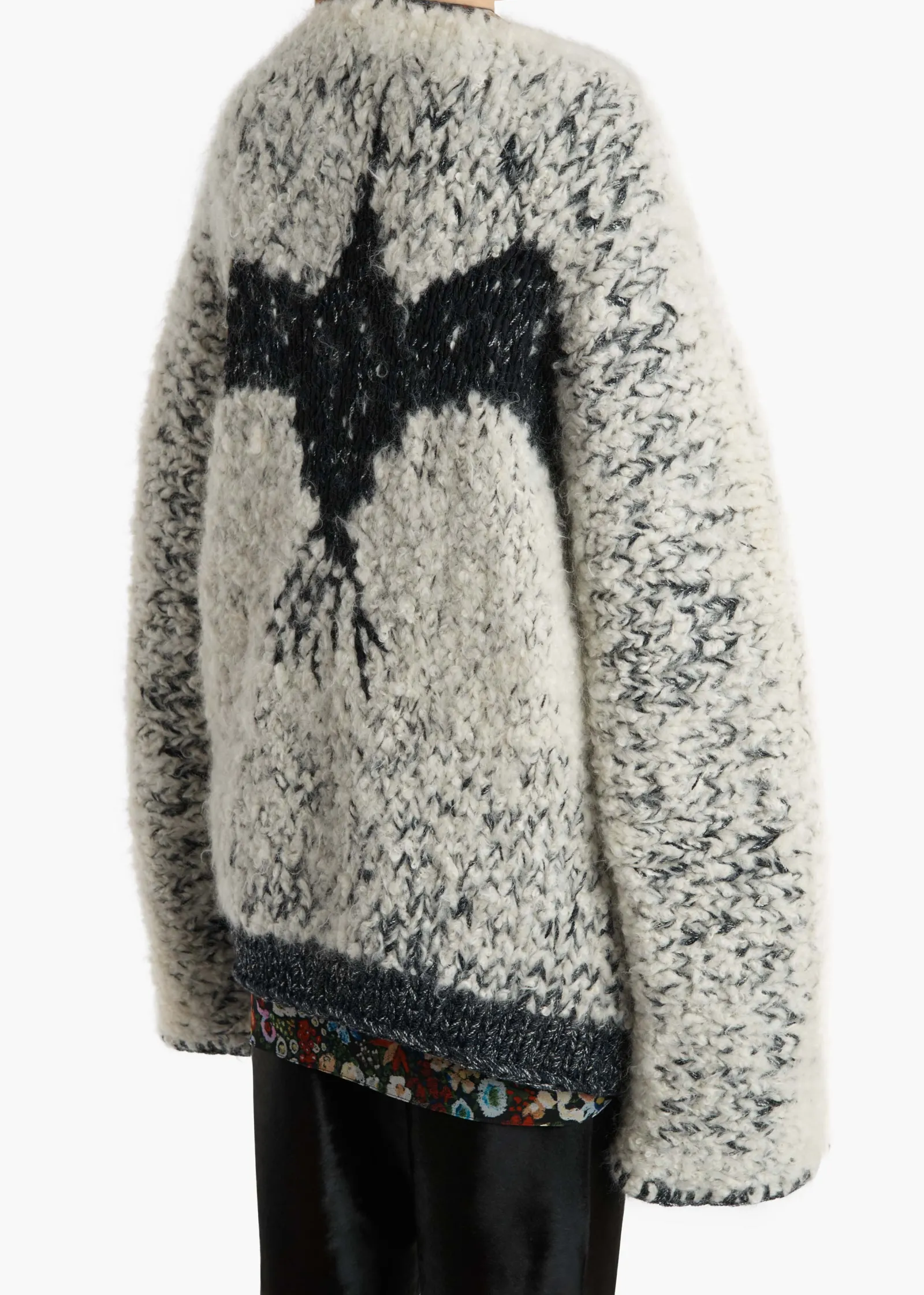 Khaite Knitwear-Jack Cardigan in Black and Glaze