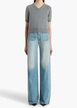 Khaite Knitwear-Jas Sweater in Fog