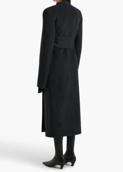 Khaite Outerwear & Coats-Jelson Coat in Charcoal