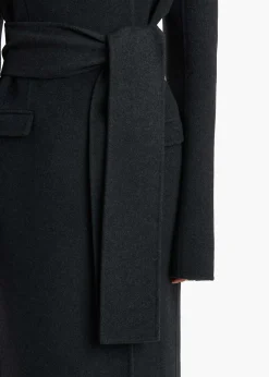 Khaite Outerwear & Coats-Jelson Coat in Charcoal