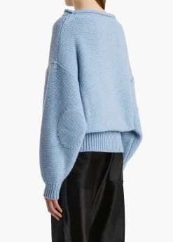 Khaite Knitwear-Jonte Sweater in Polar