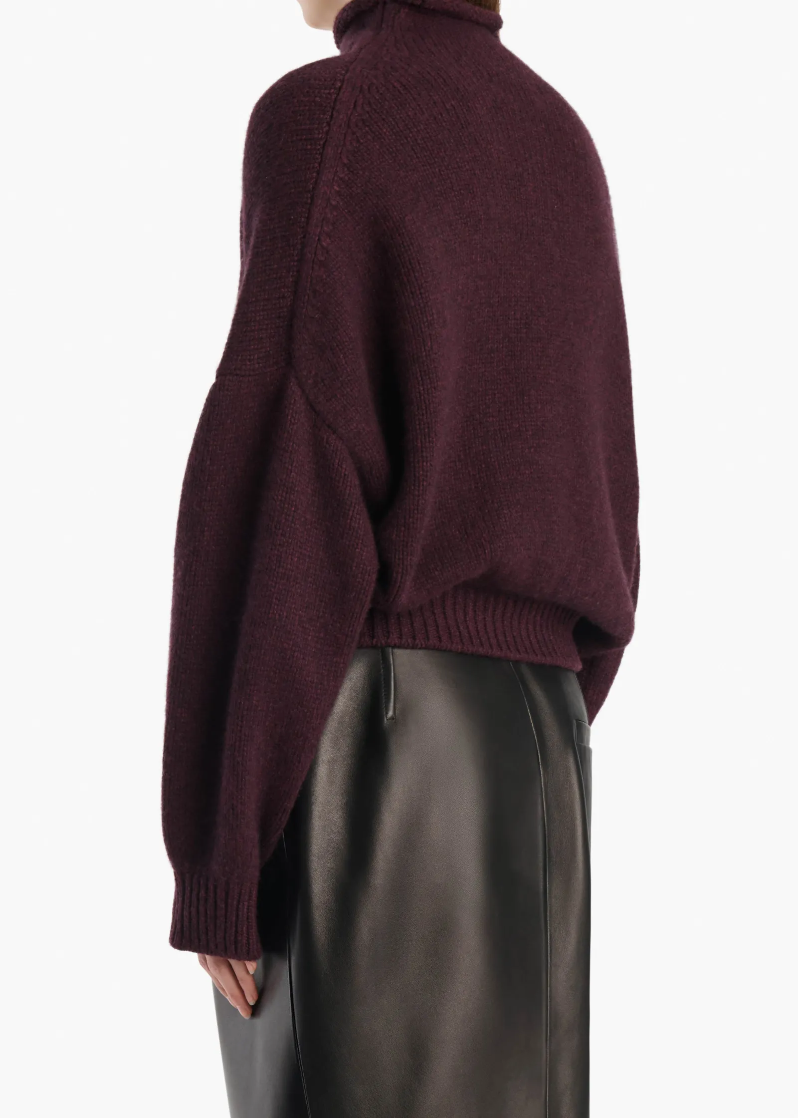 Khaite Knitwear-Juniper Sweater in Plum