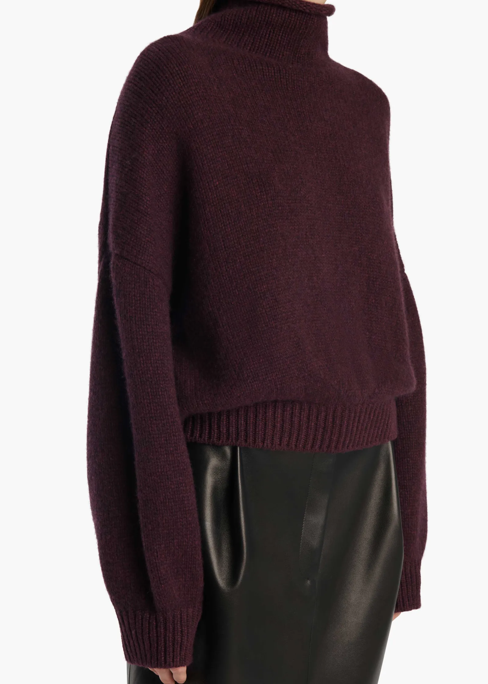 Khaite Knitwear-Juniper Sweater in Plum