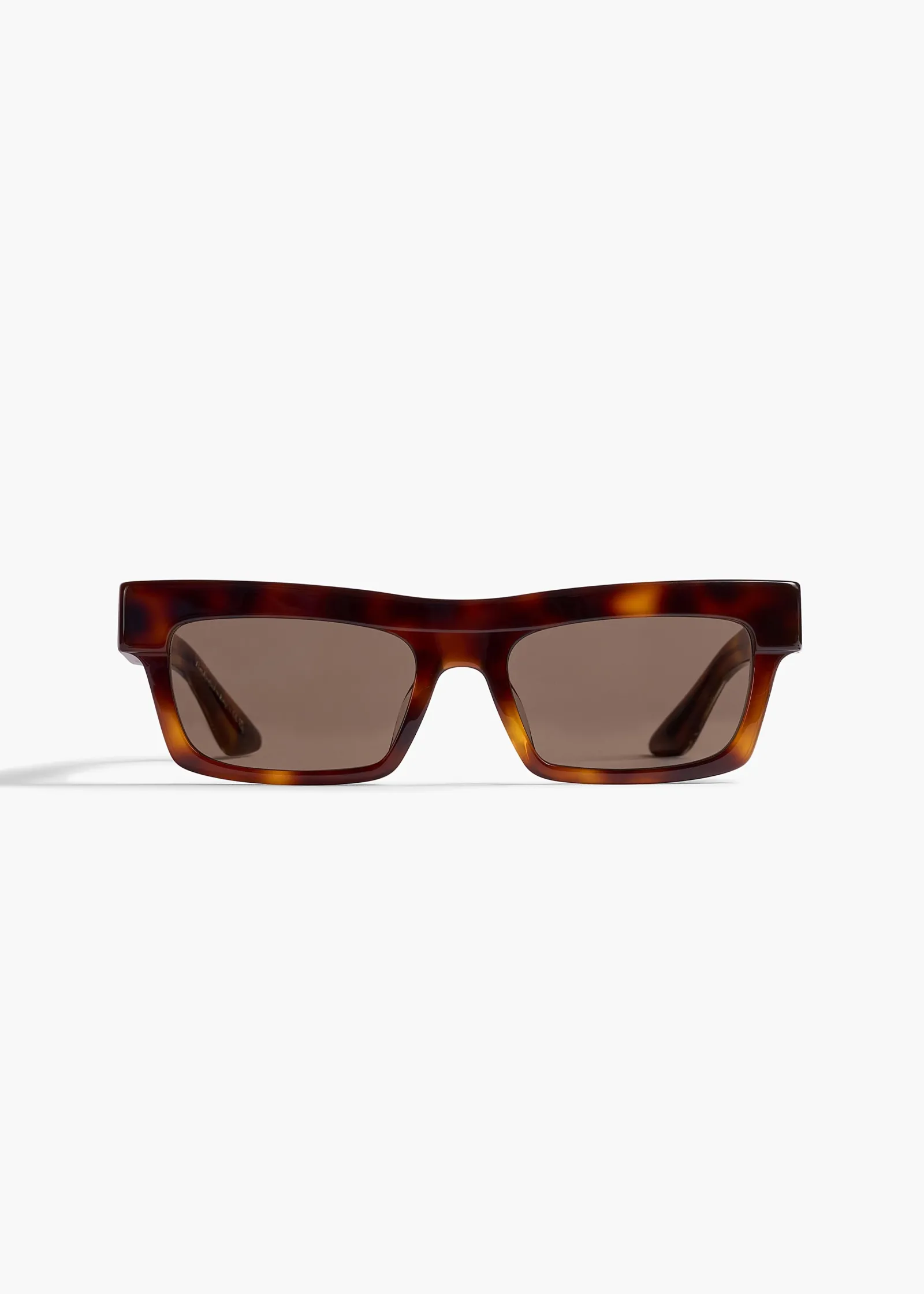Khaite Eyewear-x Oliver Peoples 1985C in Dark Mahogany and Brown