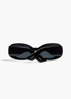 Khaite Eyewear-x Oliver Peoples 1992C in Black and Grey