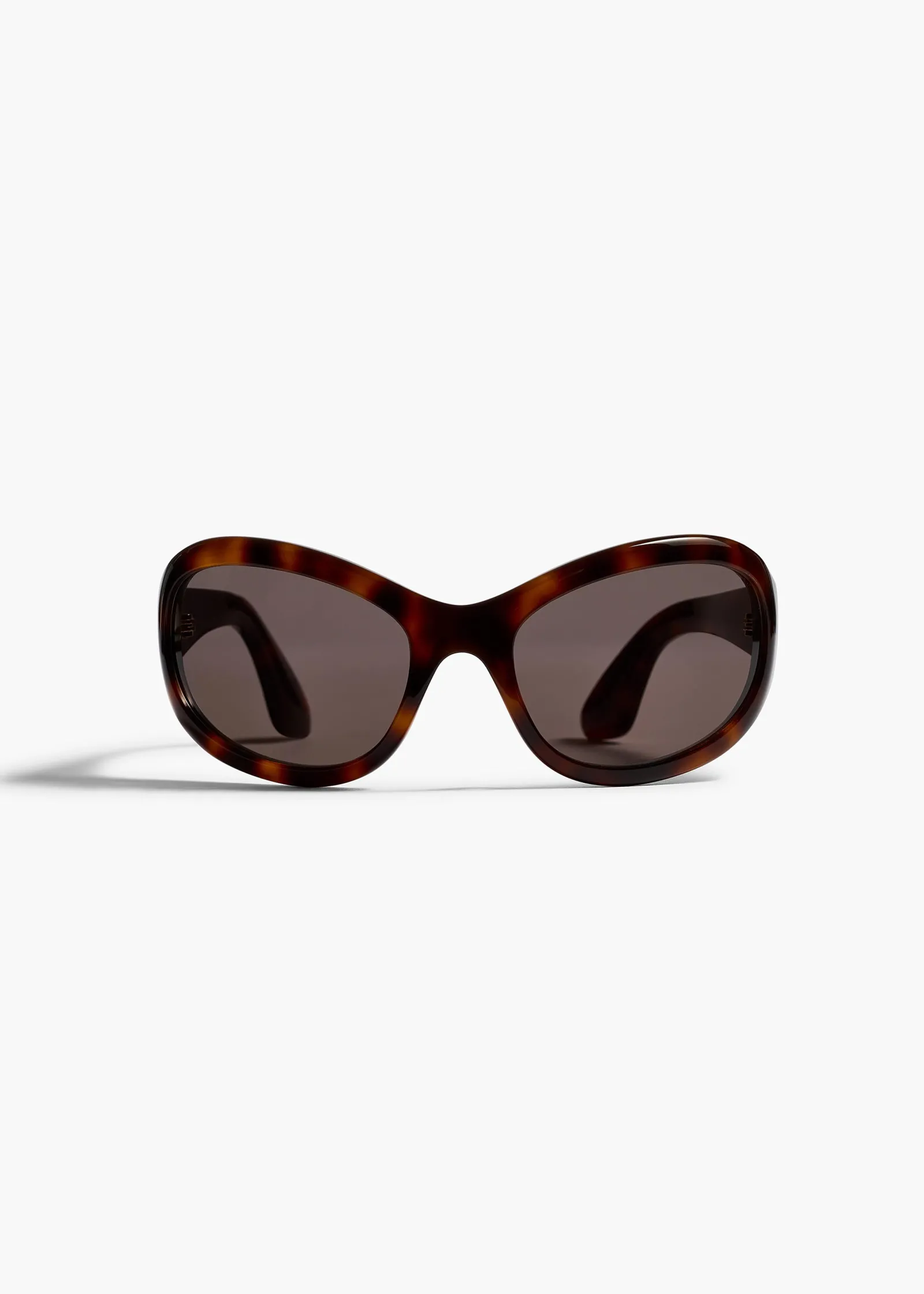 Khaite Eyewear-x Oliver Peoples 1967C in Dark Mahogany and Brown