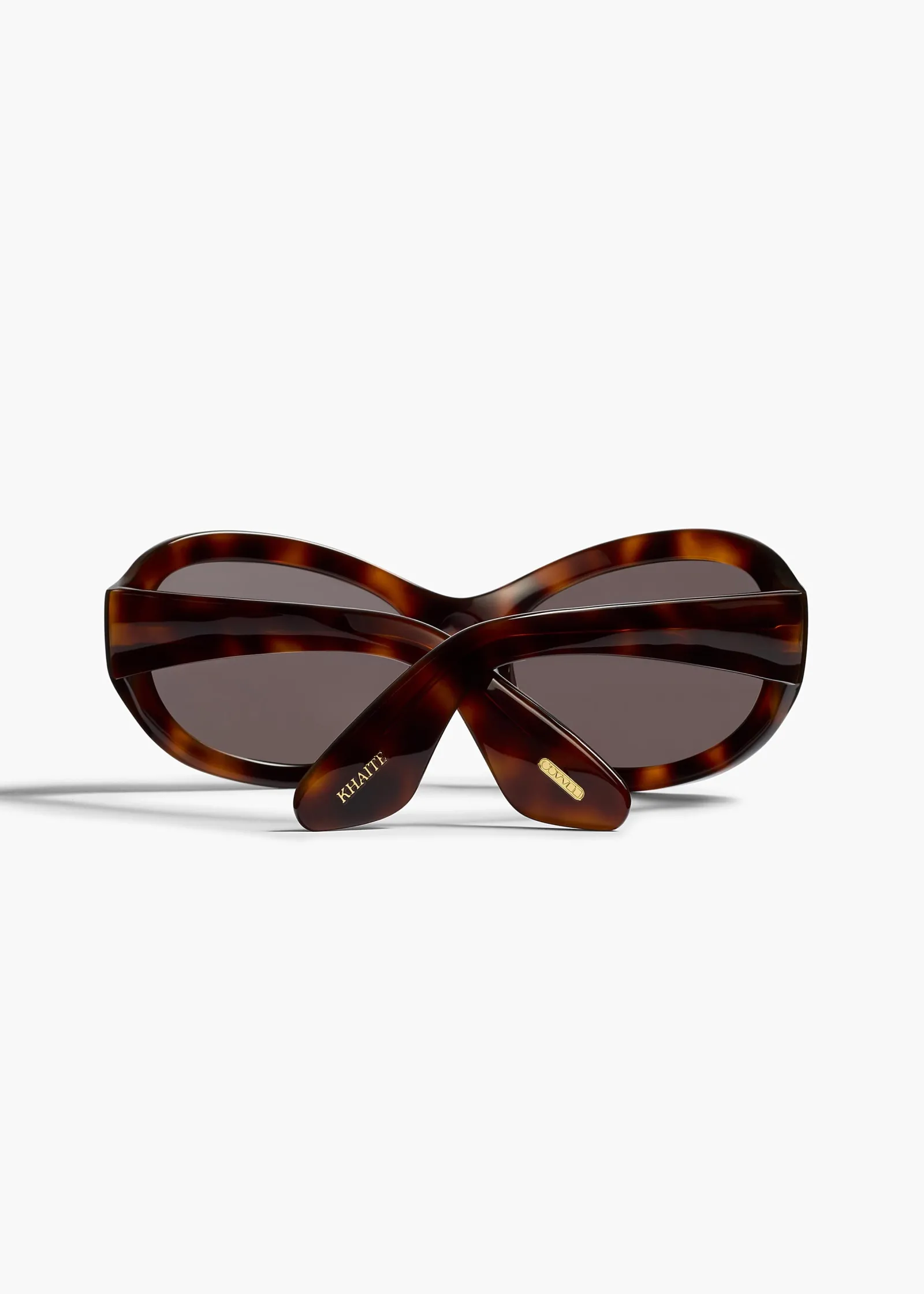 Khaite Eyewear-x Oliver Peoples 1967C in Dark Mahogany and Brown