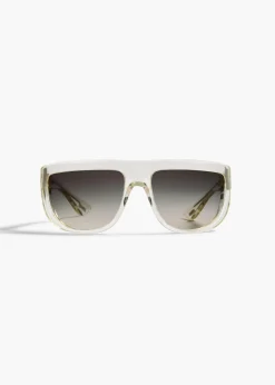 Khaite Eyewear-x Oliver Peoples 1974C in Pale Citrine and Grey Gradient